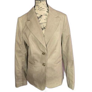 THE LIMITED Beige Button Front blazer jacket